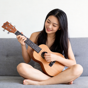 23 inch concert ukulele with solid red cedar top and zebrawood back and sides in matte finish - image 4