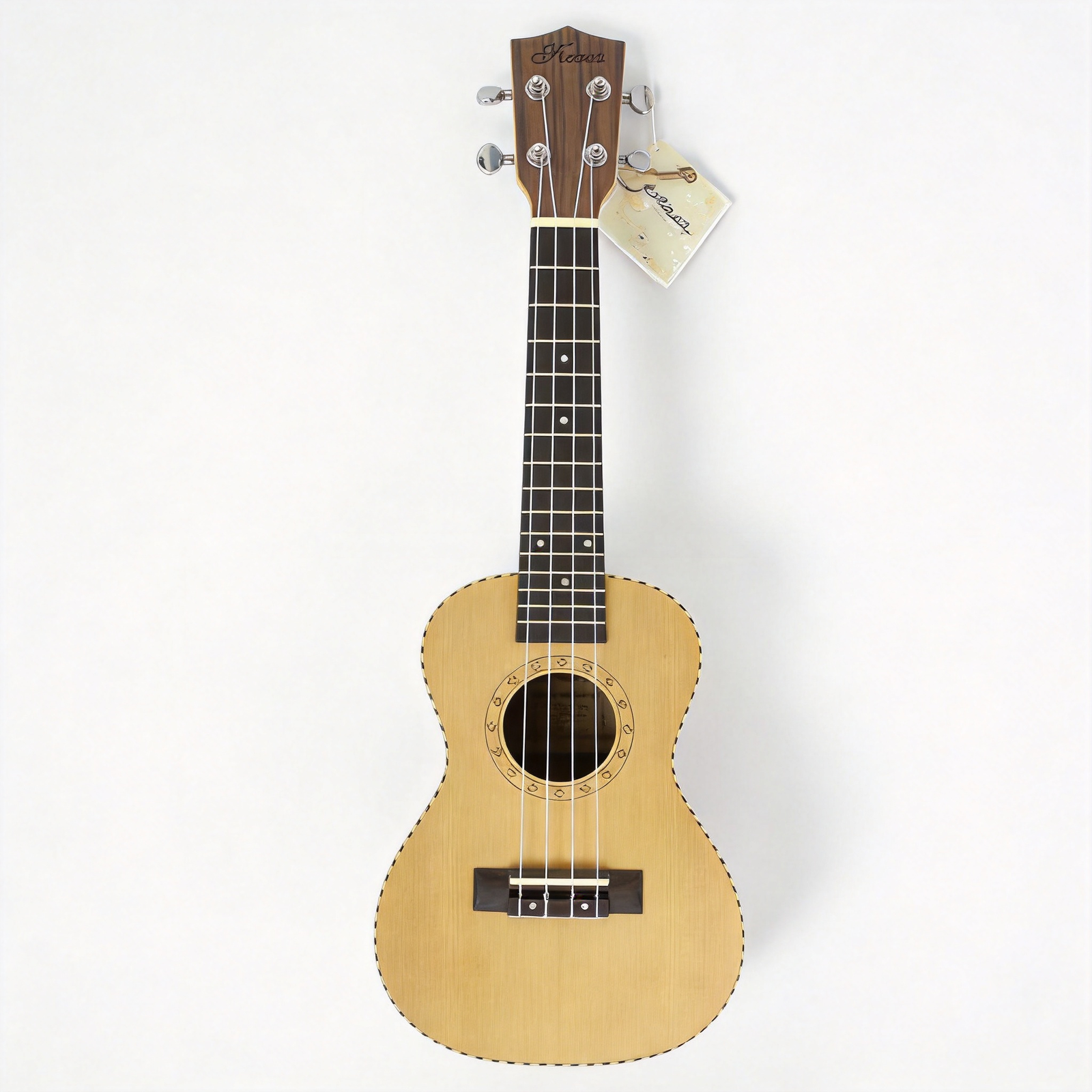 23 inch concert ukulele with solid red cedar top and rosewood back and sides in matte finish