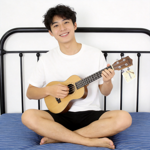 23 inch concert ukulele with solid red cedar top and rosewood back and sides in matte finish - image 3