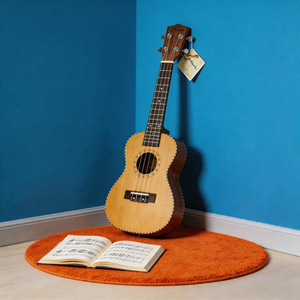23 inch concert ukulele with solid red cedar top and rosewood back and sides in matte finish - image 4