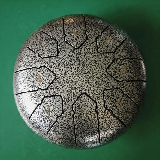 KLG03 Carbon Steel Tongue Drum, 8 Inch / 8 Notes