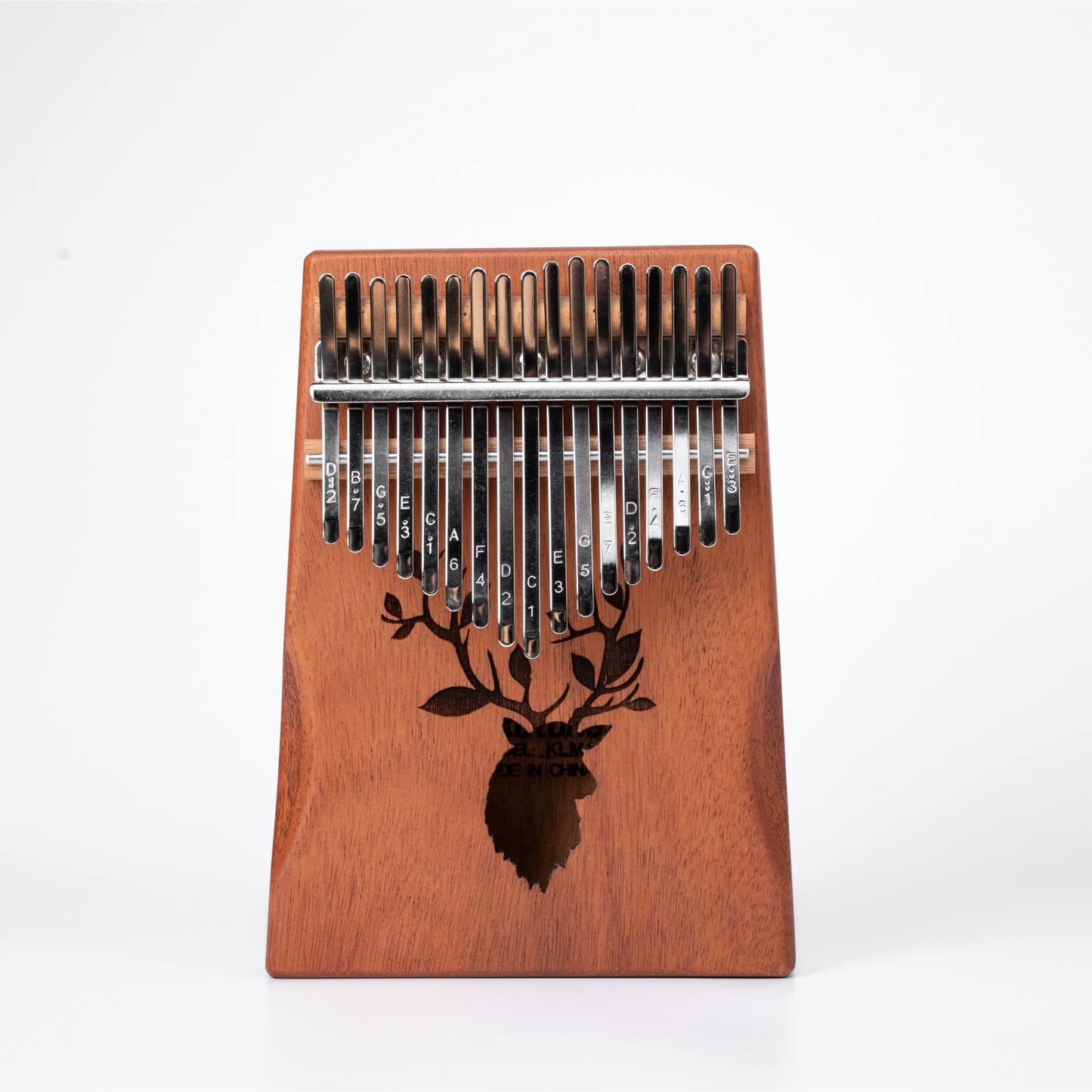 KLM1 Solid Mahogany Wooden 17-Keys Kalimba
