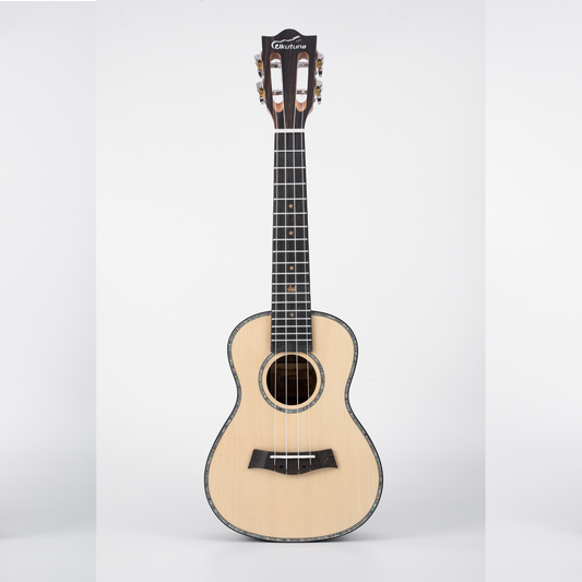 UKE1 Solid Spruce Wood Concert Ukulele