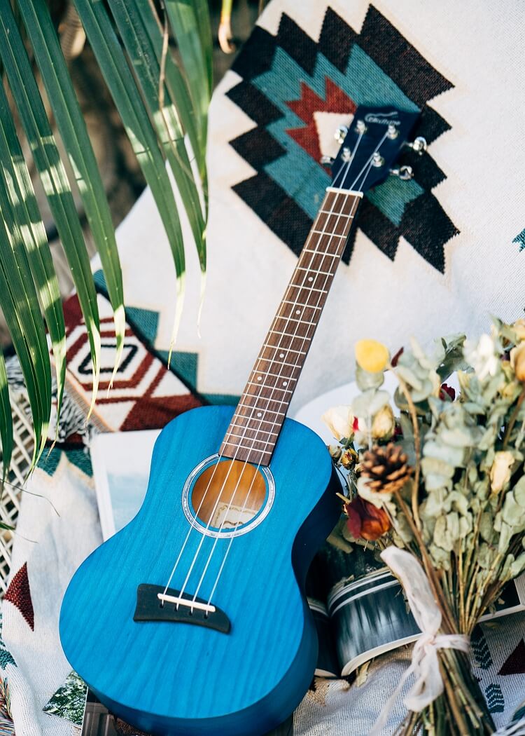 UKA1 Ash Wood Tenor Ukulele Matte Blue