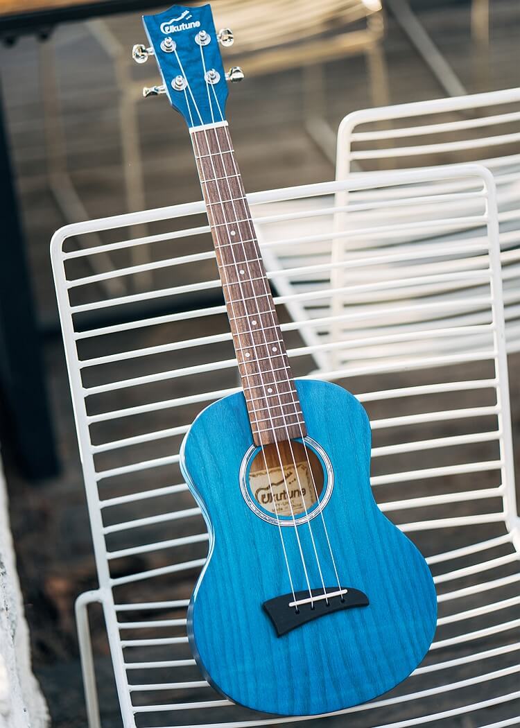 UKA1 Ash Wood Tenor Ukulele Matte Blue