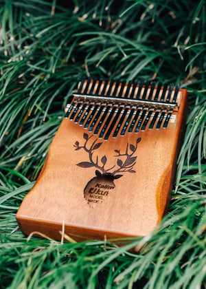 KLM1 Solid Mahogany Wooden 17-Keys Kalimba