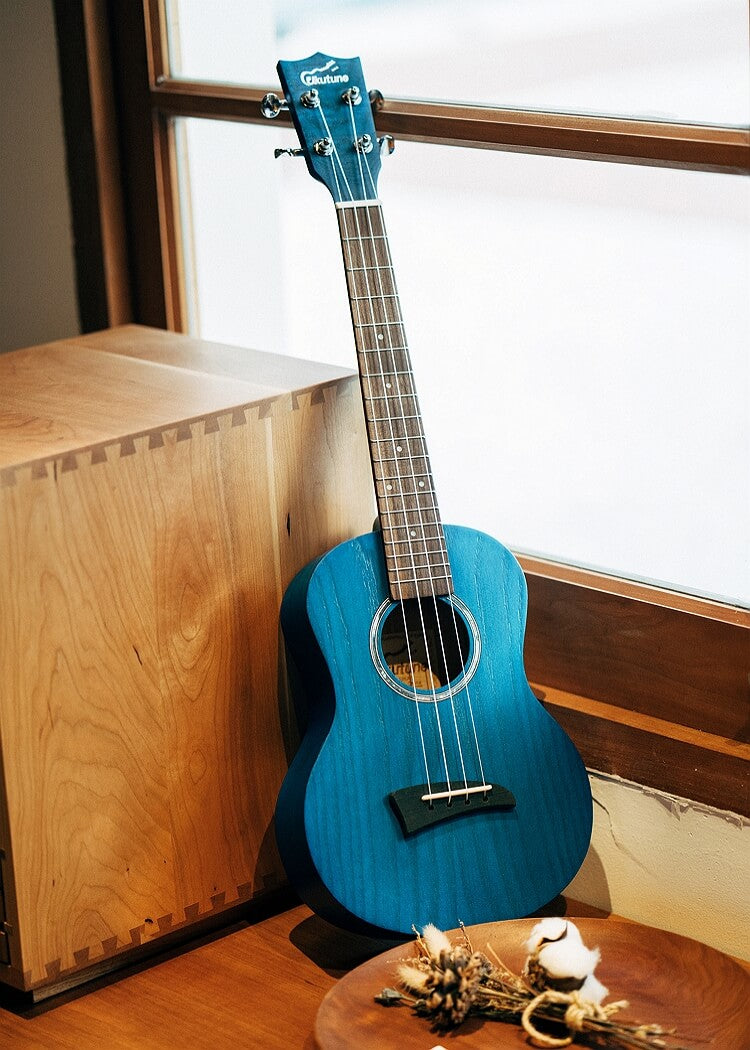 UKA1 Ash Wood Tenor Ukulele Matte Blue