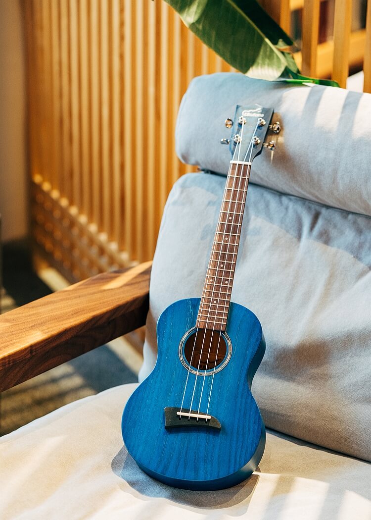 UKA1 Ash Wood Tenor Ukulele Matte Blue
