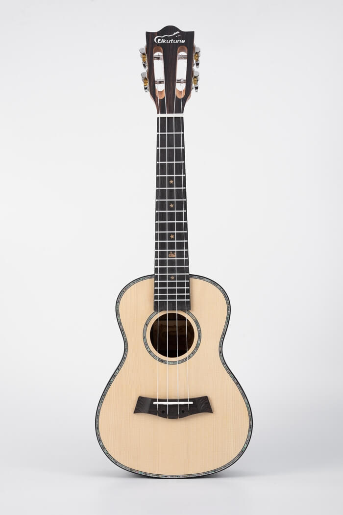 UKE1 Solid Spruce Wood Concert Ukulele