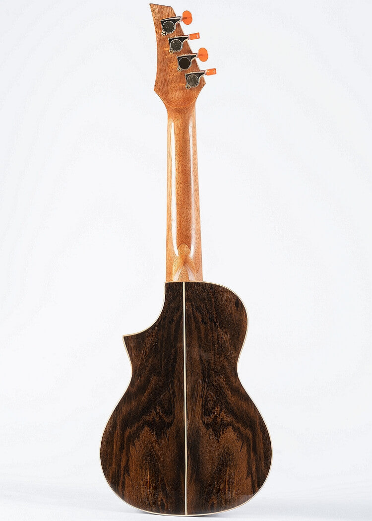 UKR15 Solid Spruce Caidie Wood Cutaway Concert Ukulele