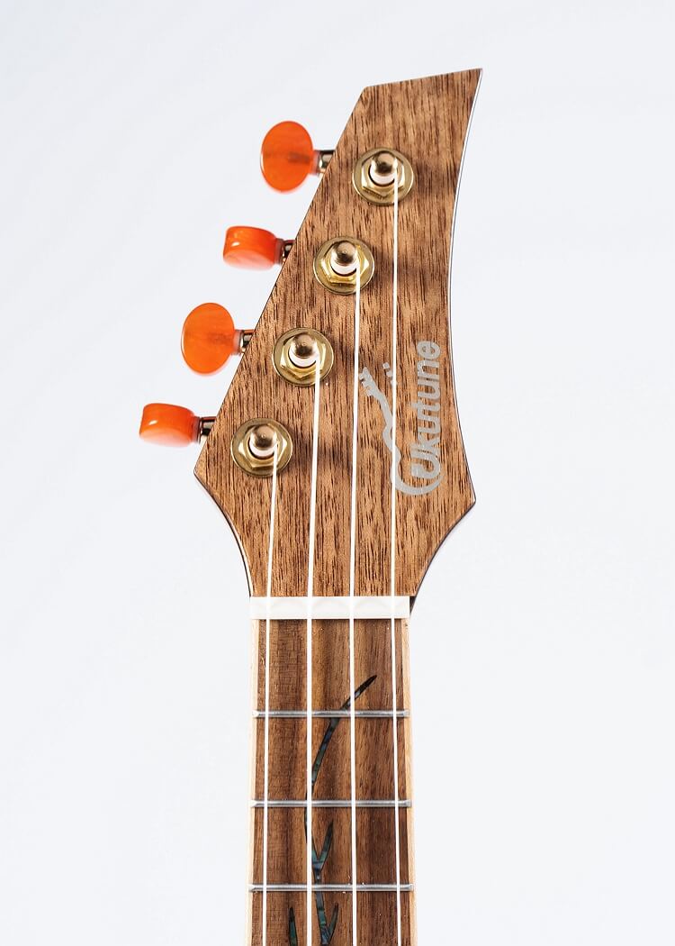 UKR15 Solid Spruce Caidie Wood Cutaway Concert Ukulele