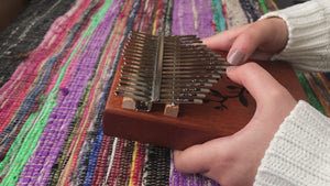 KLM1 Solid Mahogany Wooden 17-Keys Kalimba